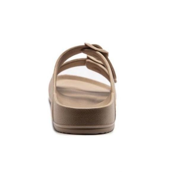 Lightweight Double Buckle Sandals – Taupe - Picture 3 of 5